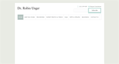 Desktop Screenshot of drrobinunger.com
